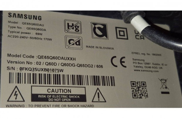 Samsung QE65Q60Dauxxh Titan Grey Televízió Sürgős!
