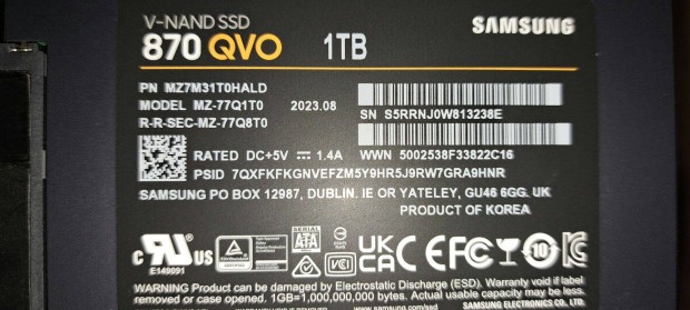 Samsung Qvo 1TB SSD