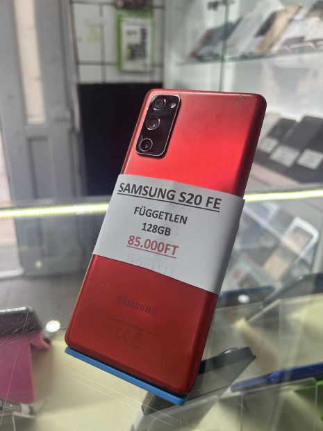 Samsung S20FE Piros 128GB Karcmentes kijelz + Garancia