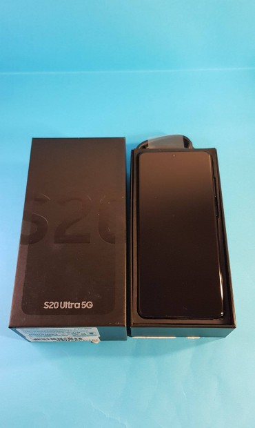 Samsung S20 Ultra 5G 128GB Dual Sim Fekete,fggetlen, j llapot mobi