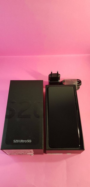 Samsung S20 Ultra 5G 128GB Dual Sim Fekete,fggetlen, j llapot mobi