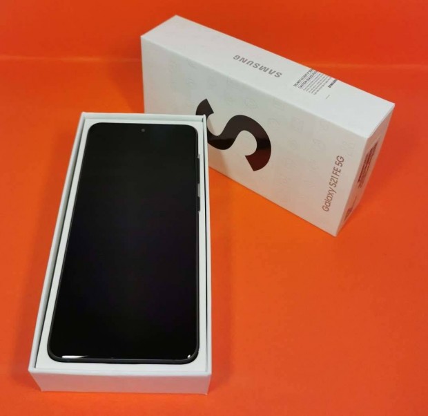Samsung S21 FE 5G 128GB Fekete, Dual Simes szp llapot mobiltelefon