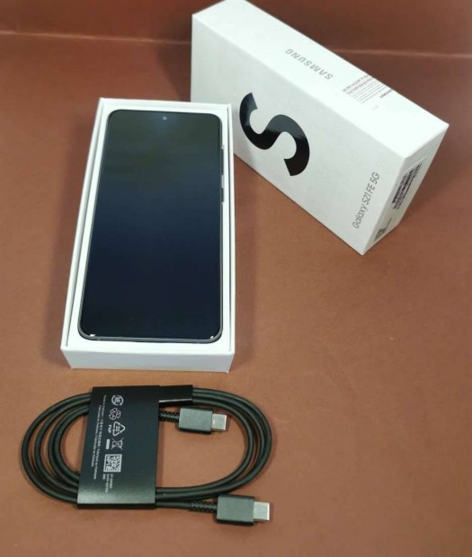 Samsung S21 FE 5G 128GB Fekete, Dual Simes szp llapot mobiltelefon