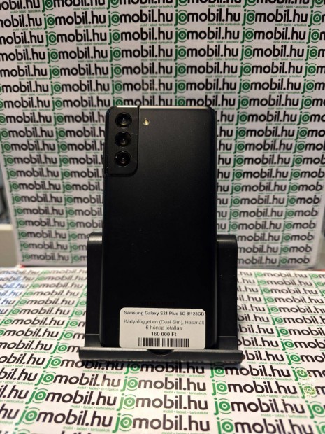 Samsung S21 Plus 128GB fekete megkmlt llapotban