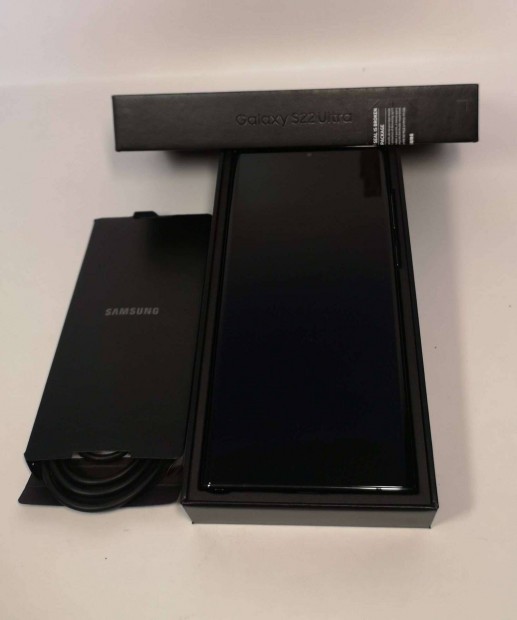 Samsung S22 Ultra 256GB Fekete szn szp llapot garancilis mobilte