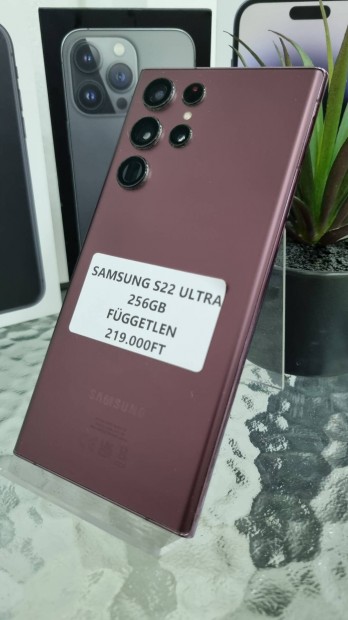 Samsung S22 Ultra 256GB Fuggetlen Akci 