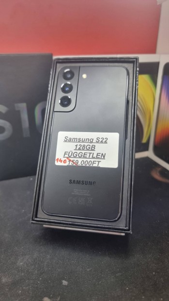 Samsung S22, 128GB, Fggetlen 
