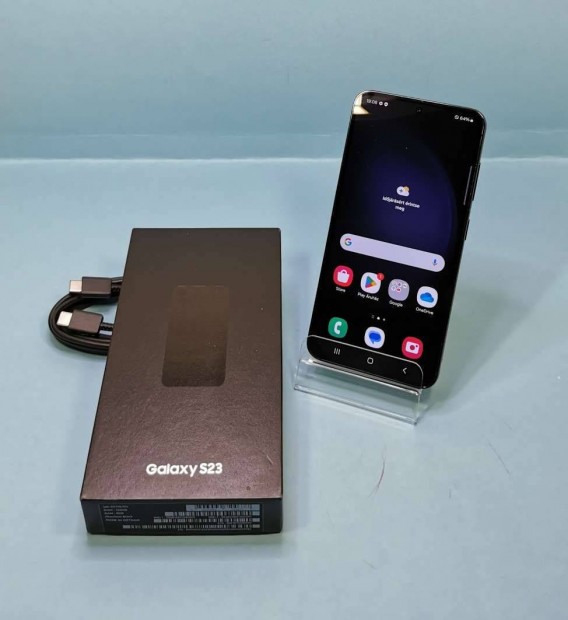 Samsung S23 128GB Fekete Kártyafüggetlen,garanciális mobiltelefon elad