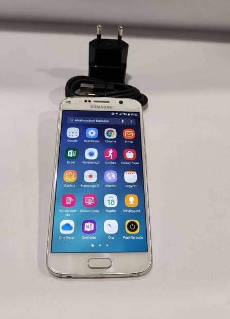 Samsung S6 32GB fehr Krtyafggetlen jl mkd mobiltelefon elad!