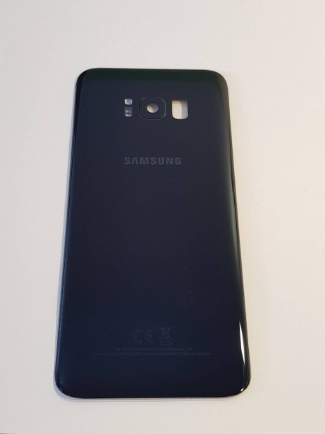 Samsung S8 Plus G955 Fekete Akkufedel Hatlap Gyari