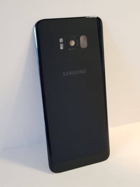 Samsung S8 Plus G955 Fekete Akkufedel Hatlap Gyari