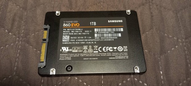 Samsung SSD 1TB Sata 100/100%-os teszt