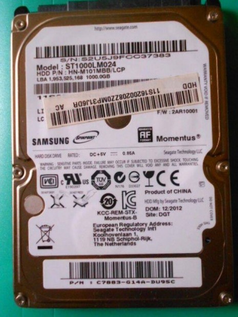 Samsung ST1000LM024 2,5" laptop HDD