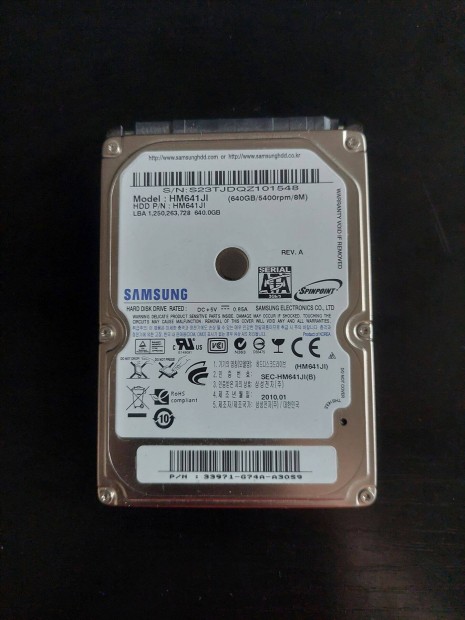 Samsung Spinpoint M7 640GB 8MB SATA II HM641JI HDD
