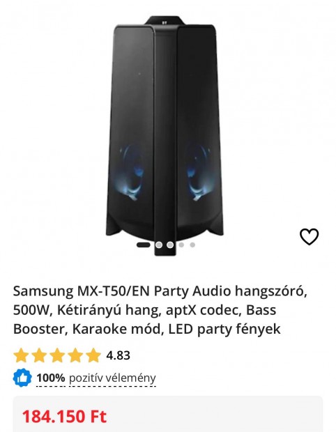 Samsung T50 Party Hangszóró