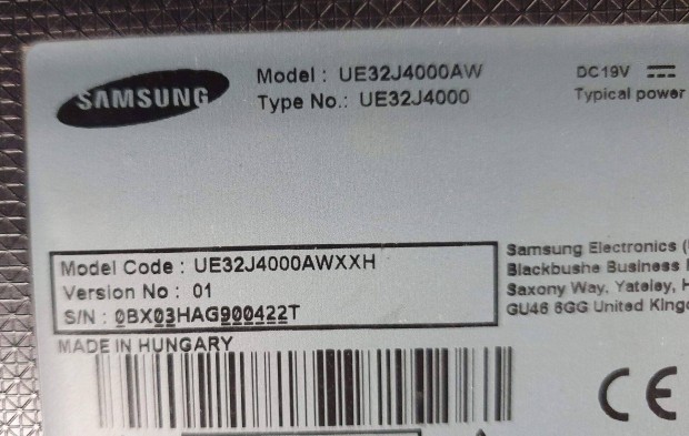 Samsung UE32J400 LED TV talp prban