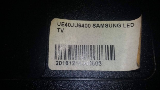 Samsung UE40JU6400 LED LCD tv panelek main, httr elkelt