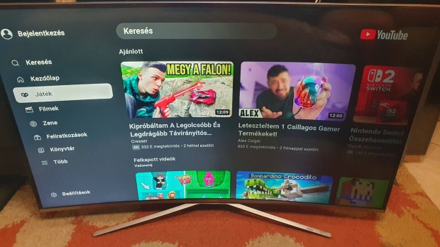 Samsung UE49KU6500S UHD Smart Wifi LED Háttérvilágítás hibás tv