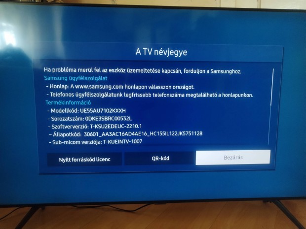 Samsung UE55AU7102 UHD SMART LED TV 