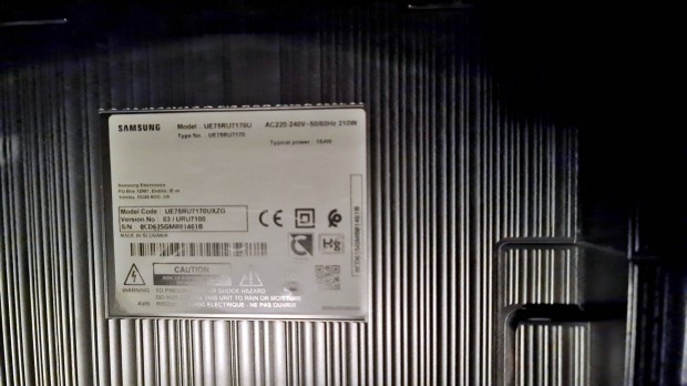 Samsung UE75TU7170 189cm 75 " Smart LED TV hibás eladó