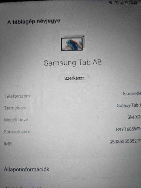 Samsung X205 Galaxy TAB A8 10.5 32GB LTE Silver