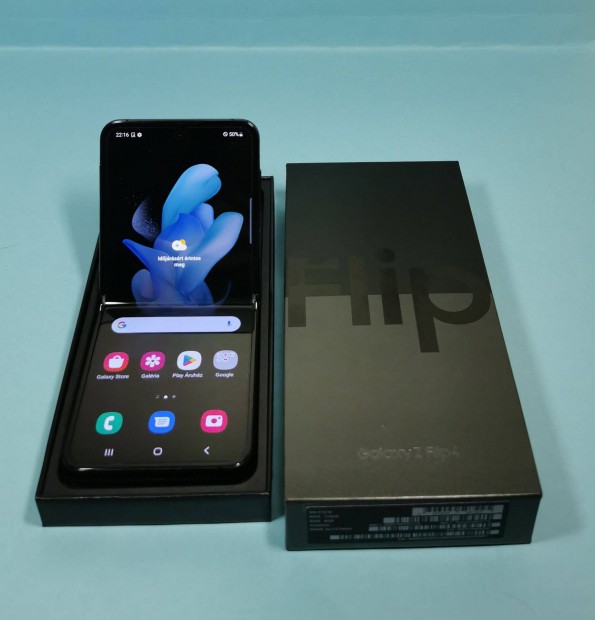 Samsung Z Flip 3 5G 128GB Fekete Kártyafüggetlen karmentes mobiltelefo