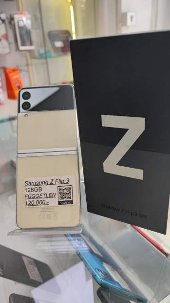 Samsung Z Flip 3 5G, 128GB, Krtyafggetlen