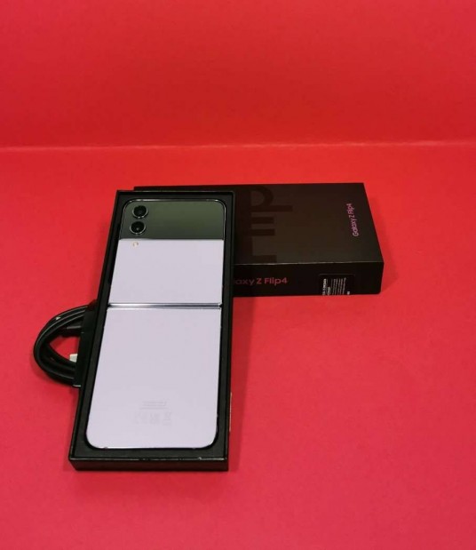 Samsung Z Flip 4 128GB Lila,Krtyafggetlen j llapot mobiltelefon e
