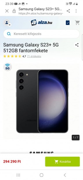 Samsung galaxy S23+5G 512 GB fggetlen ! 