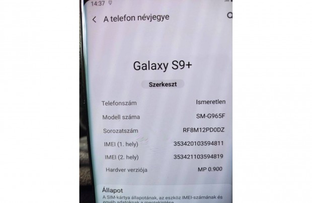 Samsung galaxy s9 plus 64gb dualsim,