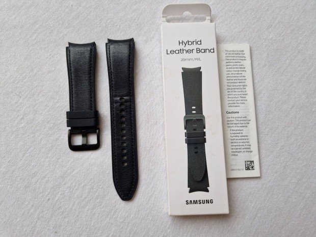 Samsung hibrid bőr óraszíj Galaxy Watch4 Watch5 Watch6 Watch7 M/L