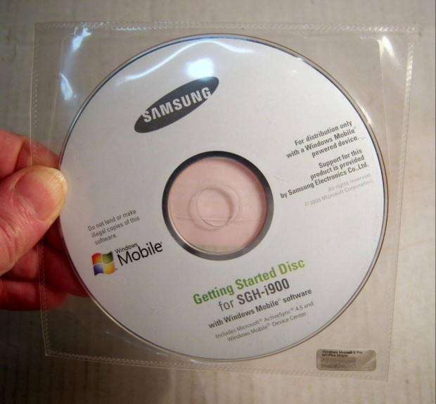 Samsung i900 Gyári CD (Windows Mobil 6 Pro) 2008 (új bontatlan)