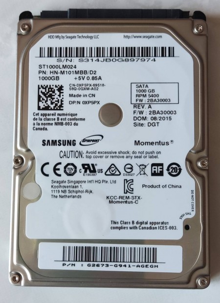 Samsung laptop hdd