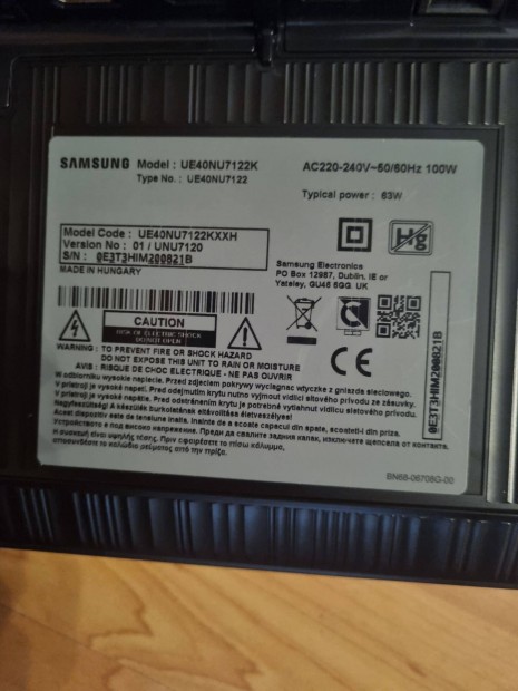 Samsung led Tv kijelzhibs