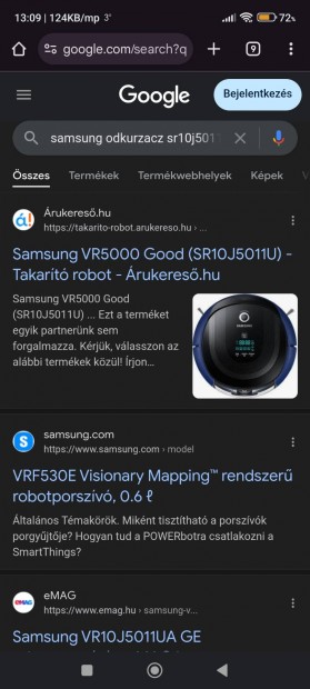 Samsung robotporszv elad!