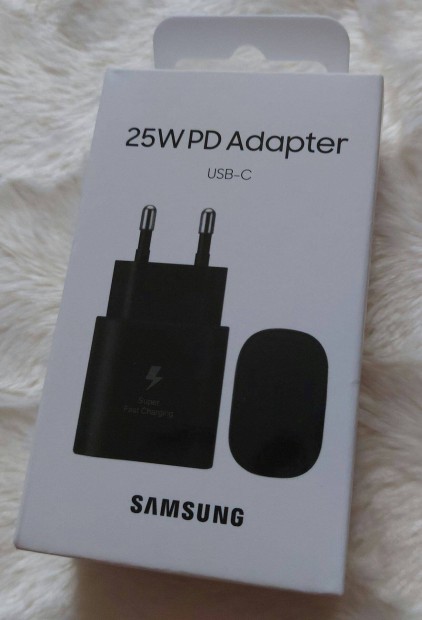 Samsung szupergyors tlt adapter 25W USB-C - eredeti, teljesen j!