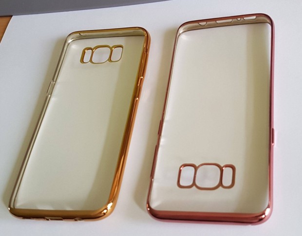 Samsunggalaxy S8 S8 Plus szilikon tok arany szn oldalakkal