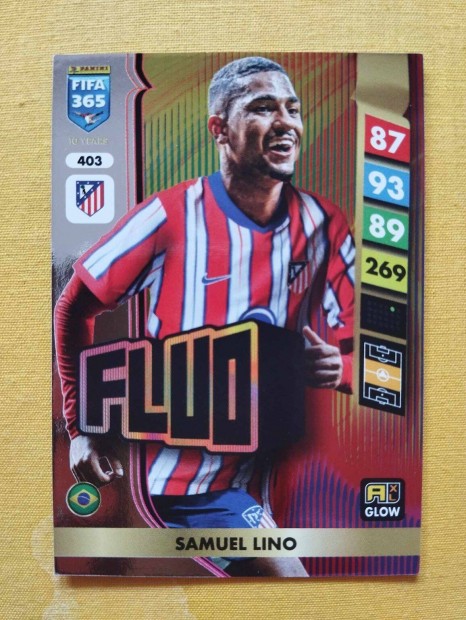 Samuel Lino (Atletico Madrid) FIFA 365 2025 GLOW Fluo focis krtya