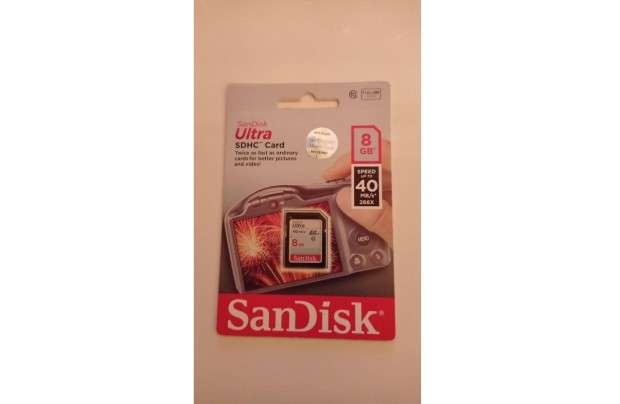San Disk Ultra SDHC Card 8 GB memriakrtya elad
