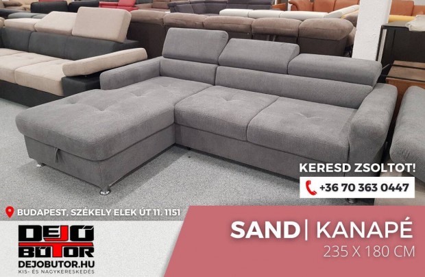 Sand L rugs relax sarok kanap lgarnitra 235x180 cm gray gyazhat