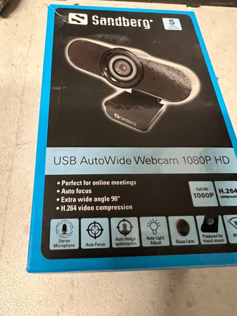 Sandberg USB Autowide Webkamera 1080P HD