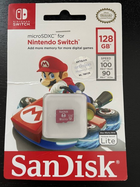 Sandisk 128Gb. Mario. Micro SD