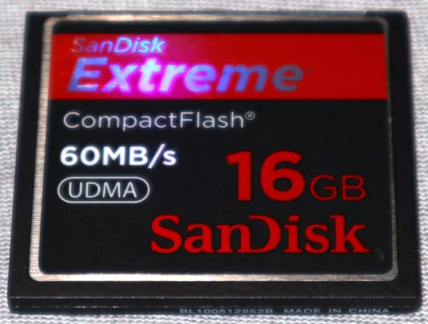 Sandisk 16 GB Extreme 60 MB/s CF kártya