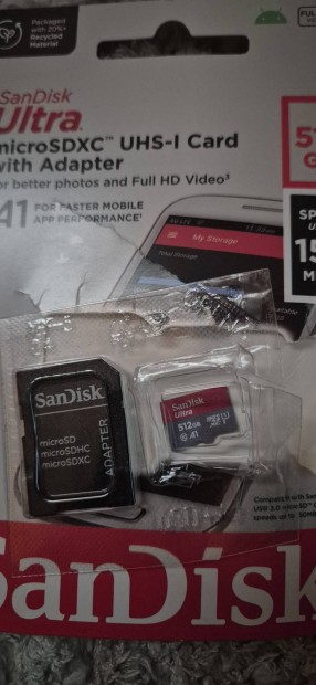 Sandisk 512GB Micro SD krtya.