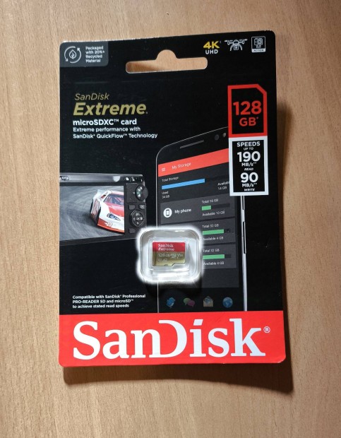 Sandisk Extreme 128GB memriakrtya