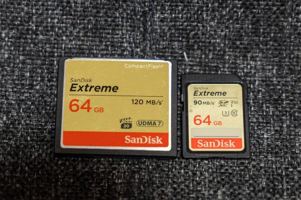 Sandisk Extreme 64 GB + 64 GB SD (foglalva B.T. rszre)