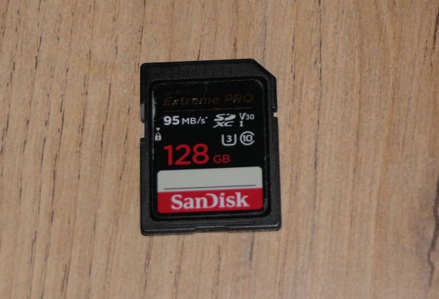 Sandisk Extreme Pro 128 gb-os sd krtya