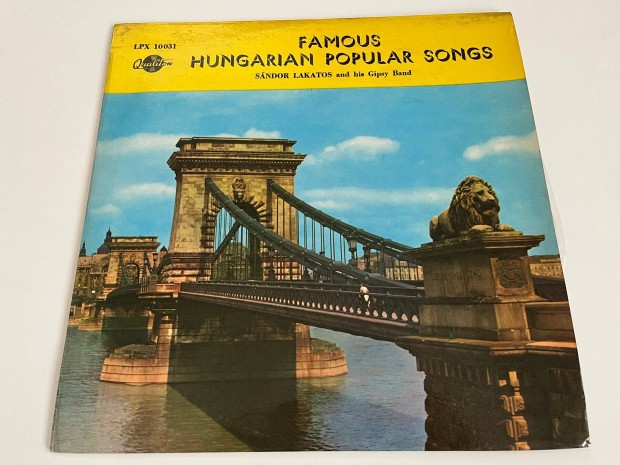 Sndor Lakatos: Famous Hungarian Folk Songs bakelit, vinyl