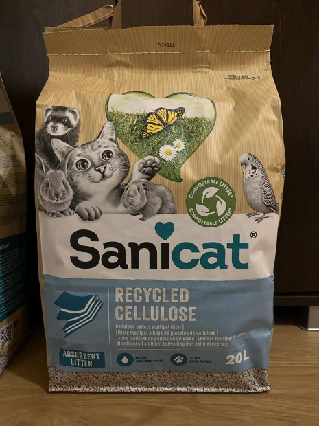 Sanicat Recycled Cellulose Macskaalom 20L