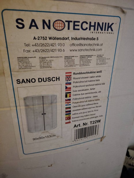 Sanotechnik 9090153cm-es ves zuhanykabin